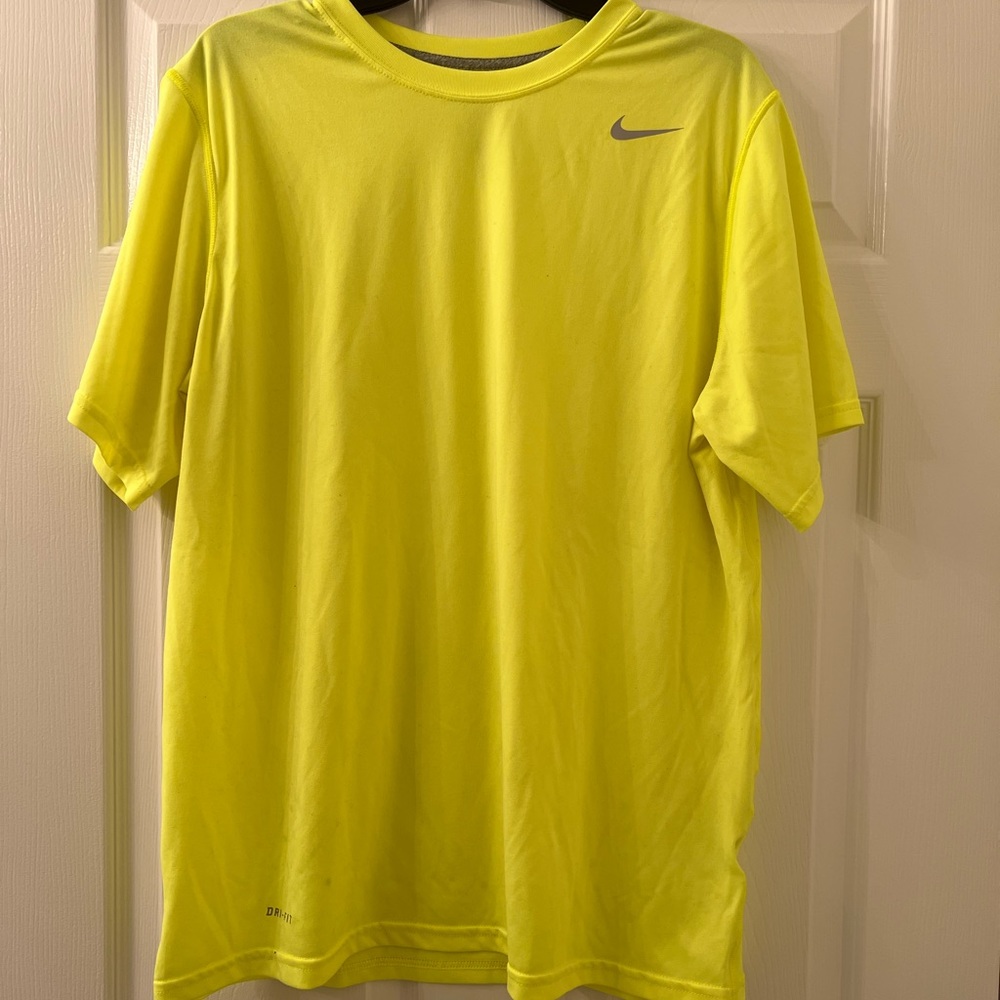 Nike Dri Fity yellow shirt